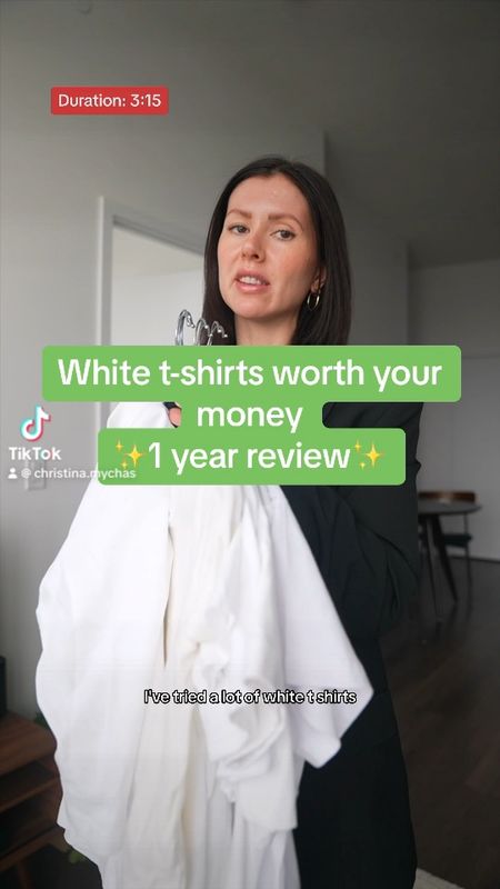 I reviewed 5 different white t-shirts for a year - here’s who did the best. 