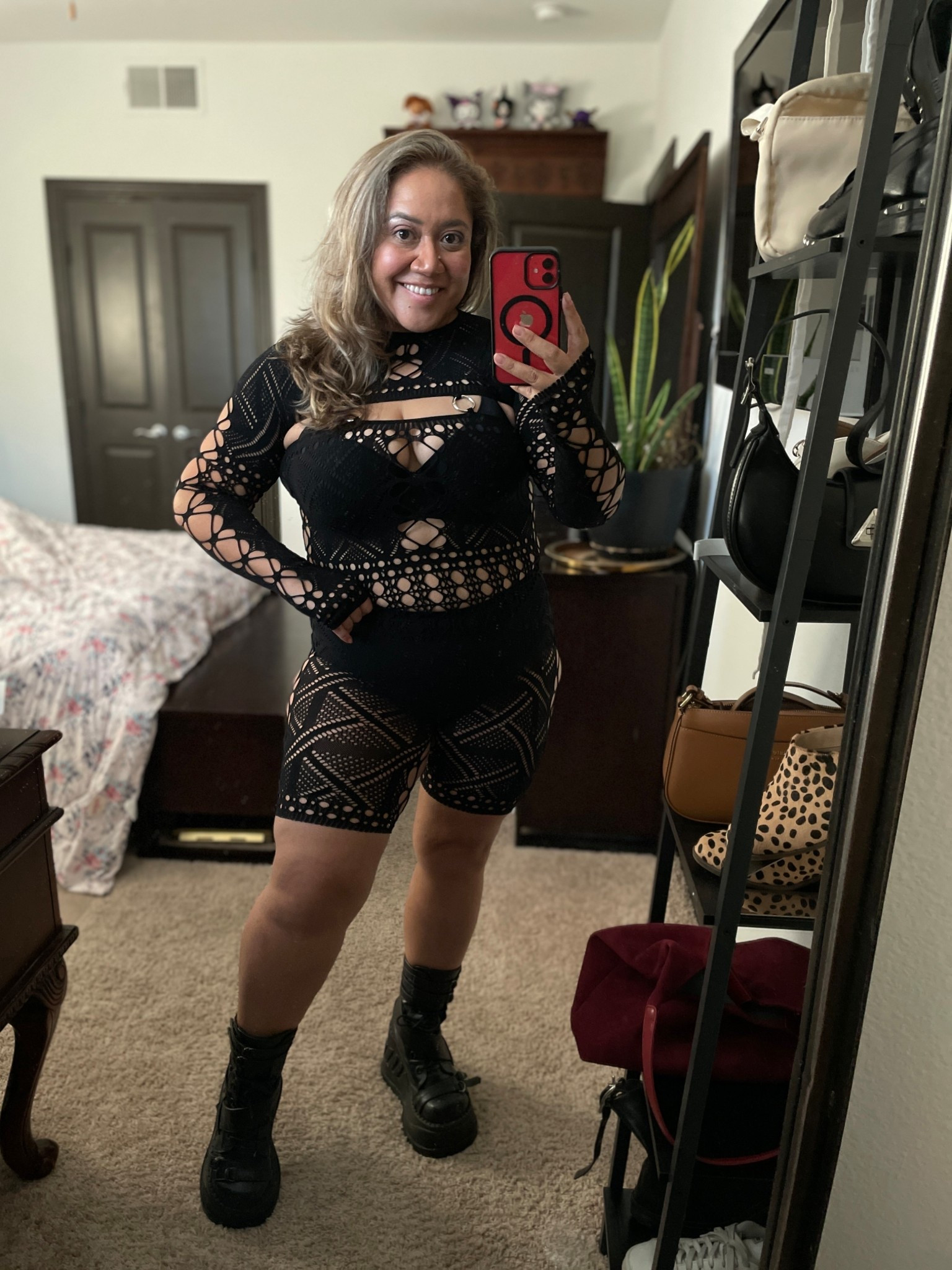 Halloween costume Sexy Long Sleeve Romper for Women See Through Mesh Hollow Out Bodysuit Seamless Jumpsuit

I wore for a themed party. Wear skin tone under garments. This has no support at all. It is a mesh body sock. Top is removable from bottom.

Comes in EIGHT more colors!

#LTKParties #LTKPetite #LTKHalloween