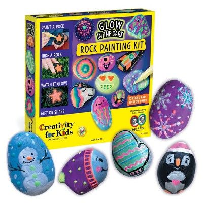 Creativity for Kids Glow in the Dark Rock Painting Kit | Target