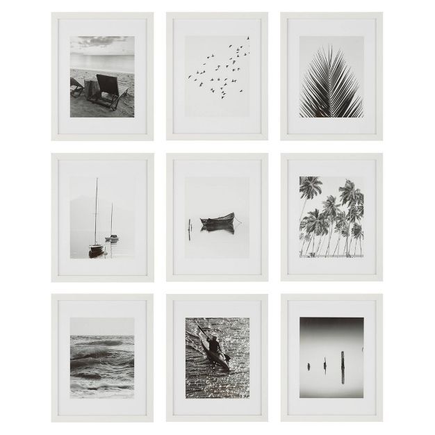 (Set of 9) 11" x 14" Gallery Grid Kit White - Instapoints | Target