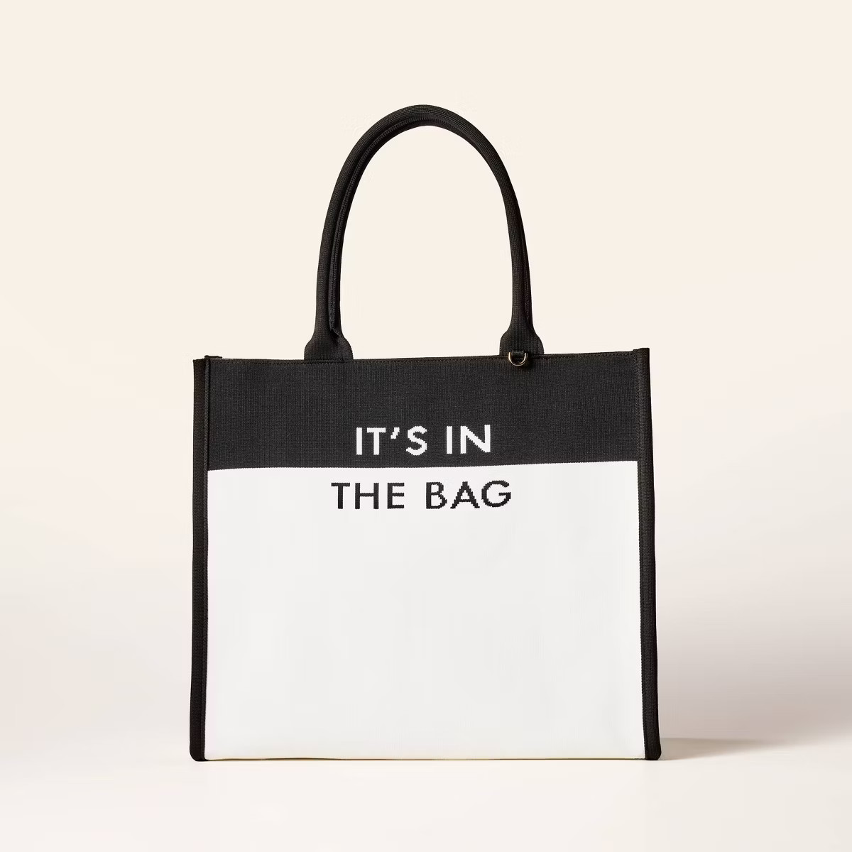 Colorblock Knit Tote Bag - kate spade new york x Target White/Black | Target