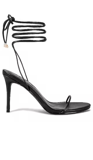 FEMME LA 3.0 Barely There Lace Up Heel in Black. - size 10 (also in 11, 5, 6, 7, 8, 9) | Revolve Clothing (Global)