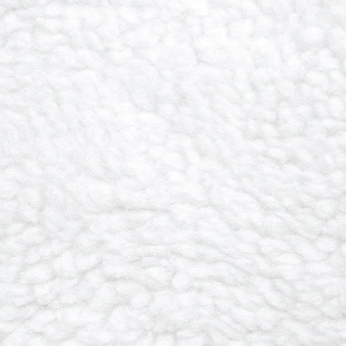 DAVID TEXTILES Solid White Sherpa Plush Fleece Fabric by The Yard Multi, 60 Inches | Amazon (US)