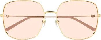 Gucci 59mm Square Sunglasses | Nordstrom | Nordstrom