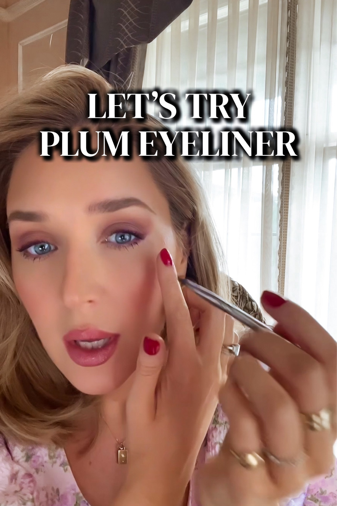 GRWM and let’s try my new plum eyeliner! 

#LTKbeauty #LTKstyletip #LTKFind