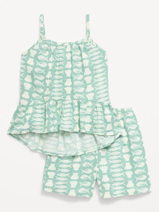 Printed Sleeveless Top and Shorts Set for Toddler Girls | Old Navy (US)
