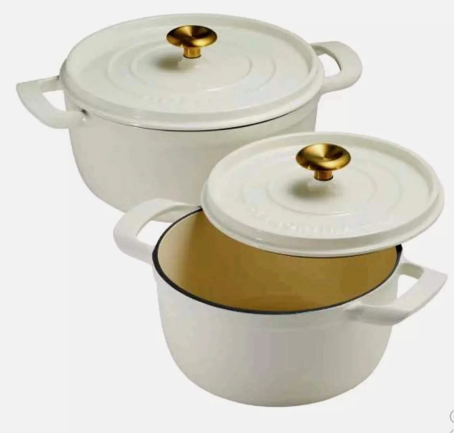 Tramontina Enameled Cast Iron Dutch Oven, 2-pack White | Walmart (US)