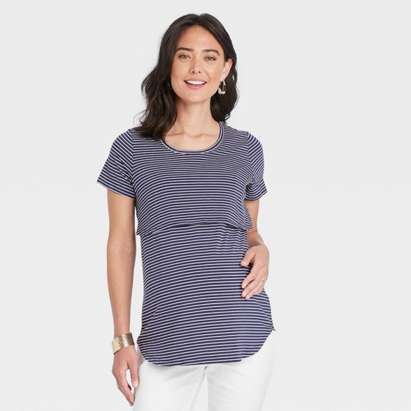 Short Sleeve Nursing Maternity T-Shirt - Isabel Maternity by Ingrid & Isabel™ | Target