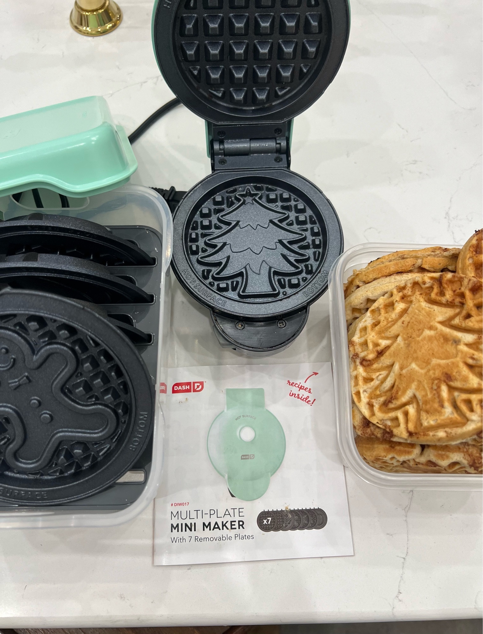 Cutest gift for budding little chefs. This mini waffle maker has multiple plates you can swap out for different designs. Plates are dishwasher safe and super easy to use.   They also love this mini stovetop and pan and mini juicer. 

#LTKfamily #LTKkids #LTKhome
