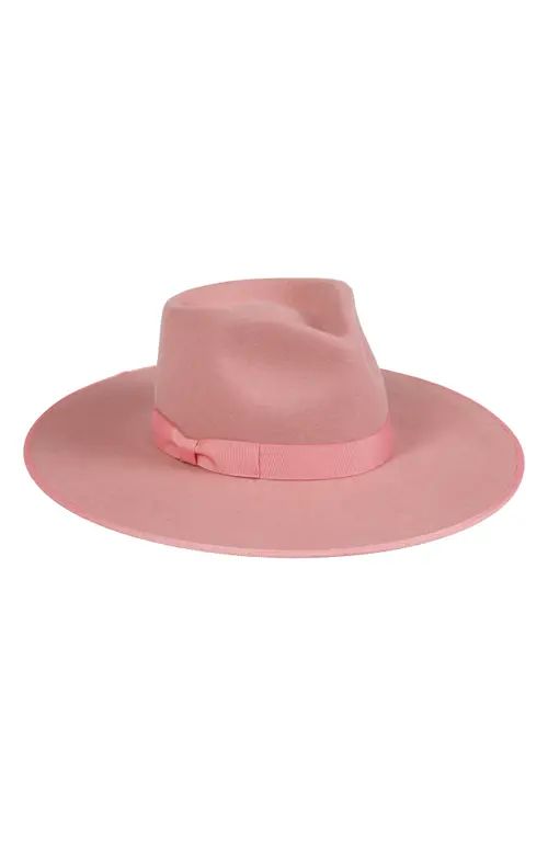 Lack of Color Rose Wool Rancher Hat in Rose Pink at Nordstrom, Size Large | Nordstrom
