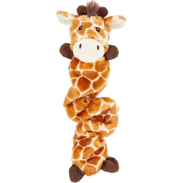 Frisco Giraffe Bungee Plush Squeaky Dog Toy, Small/Medium | Chewy.com