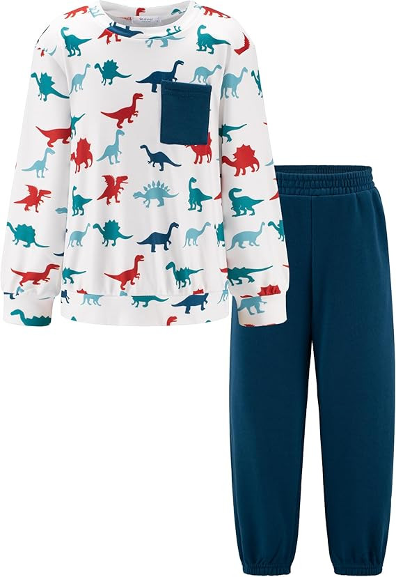 Arshiner Boys Fleece Colorblock Sweatshirt & Pants Outfit Set Fall Winter Clothes Toddler to Big ... | Amazon (US)