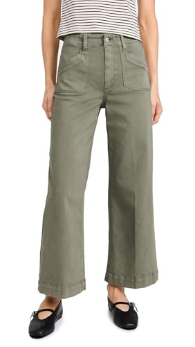 PAIGE Women's Anessa Welt Utility Pocket Pants, Vintage Ivy Green, 30 | Amazon (US)