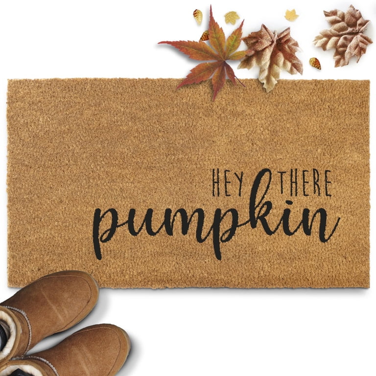 Hey There Pumpkin Doormat 30x17 Inch Welcome Mat Outdoor Coir Door Mat | Walmart (US)