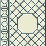 York Wallcoverings Waverly Garden Party Garden Lattice Water-Activated Removable Wallpaper - Teal |S | Amazon (US)