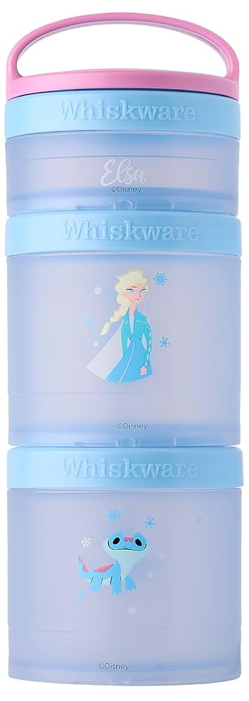 Whiskware Disney Princess Frozen, Stackable Snack Containers for Kids, 3 Stackable Snack Cups for... | Amazon (US)