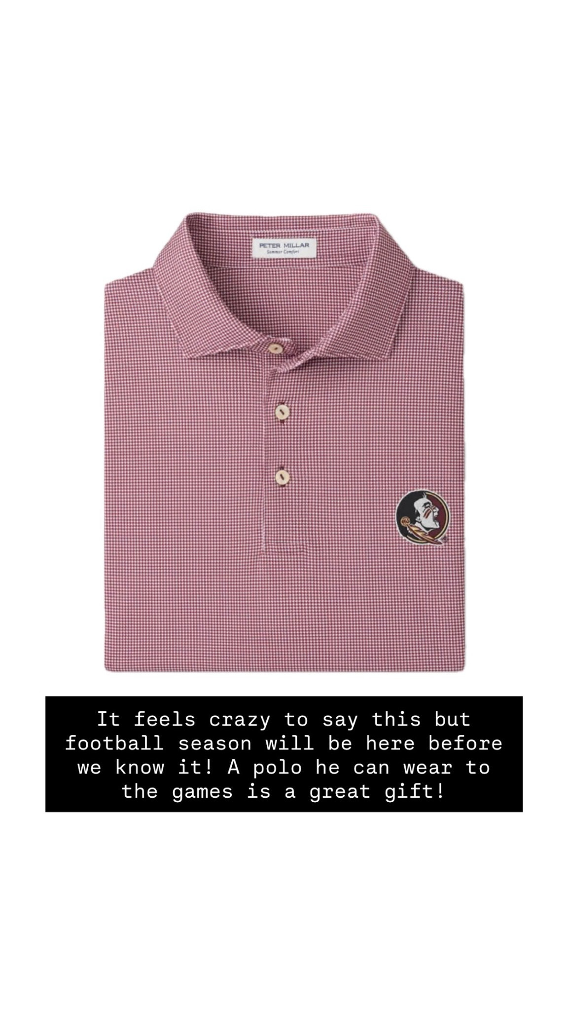 Chris is a huge Florida State fan, so he’s love being gifted any team gear! 

Loverly Grey, Father’s Day gift ideas, men’s gifts, men’s polo, football polo

#LTKMens