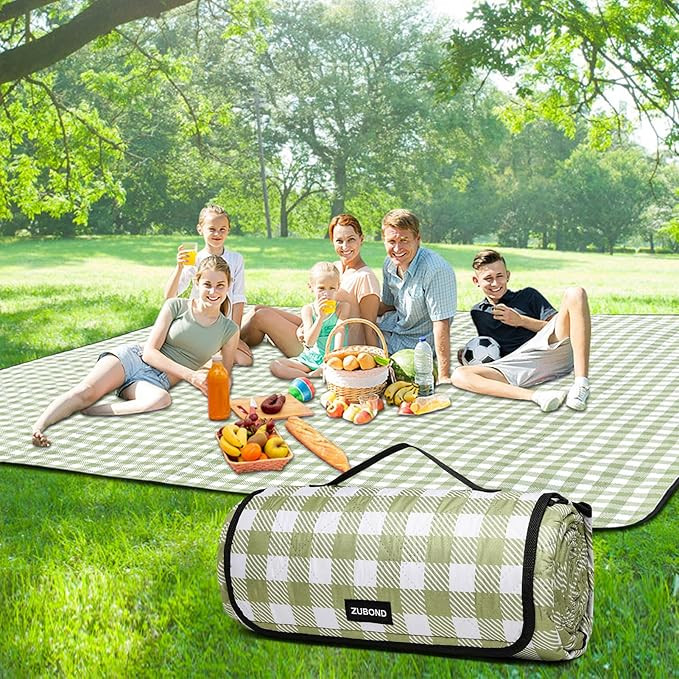 Picnic Blankets Outdoor Blanket, 80''x80'' Extra Large Beach Blanket Waterproof Sandproof Foldabl... | Amazon (US)