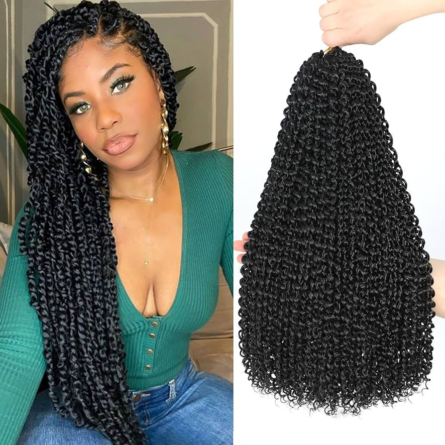 Dansama Passion Twist Hair Water Wave Crochet Hair for Black Women, Long Bohemian Braiding Hair f... | Amazon (US)
