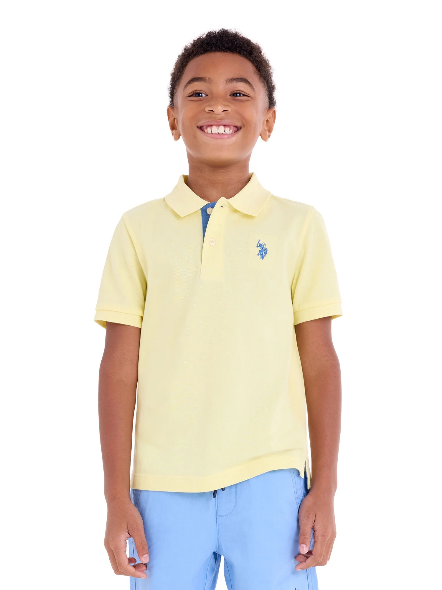 U.S. Polo Assn. Boys Pique Polo Shirt, Sizes 4-18 | Walmart (US)
