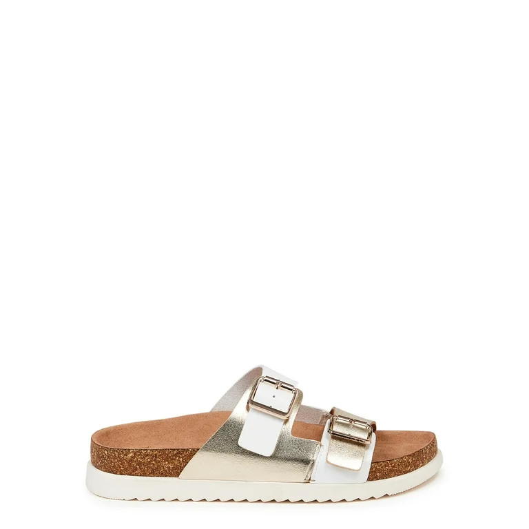 Time and Tru Women's Platform Footbed Sandals | Walmart (US)