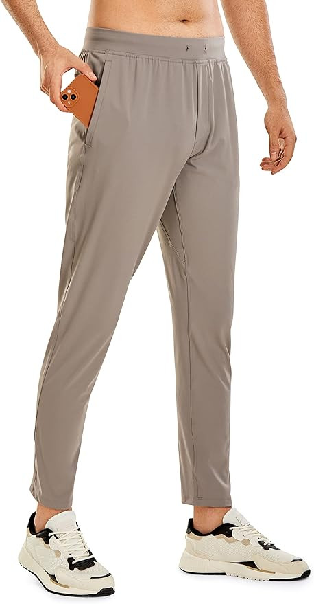 CRZ YOGA Mens 4-Way Stretch Comfy Athletic Pants - Track Hiking Golf Gym Workout Joggers Work Pan... | Amazon (US)