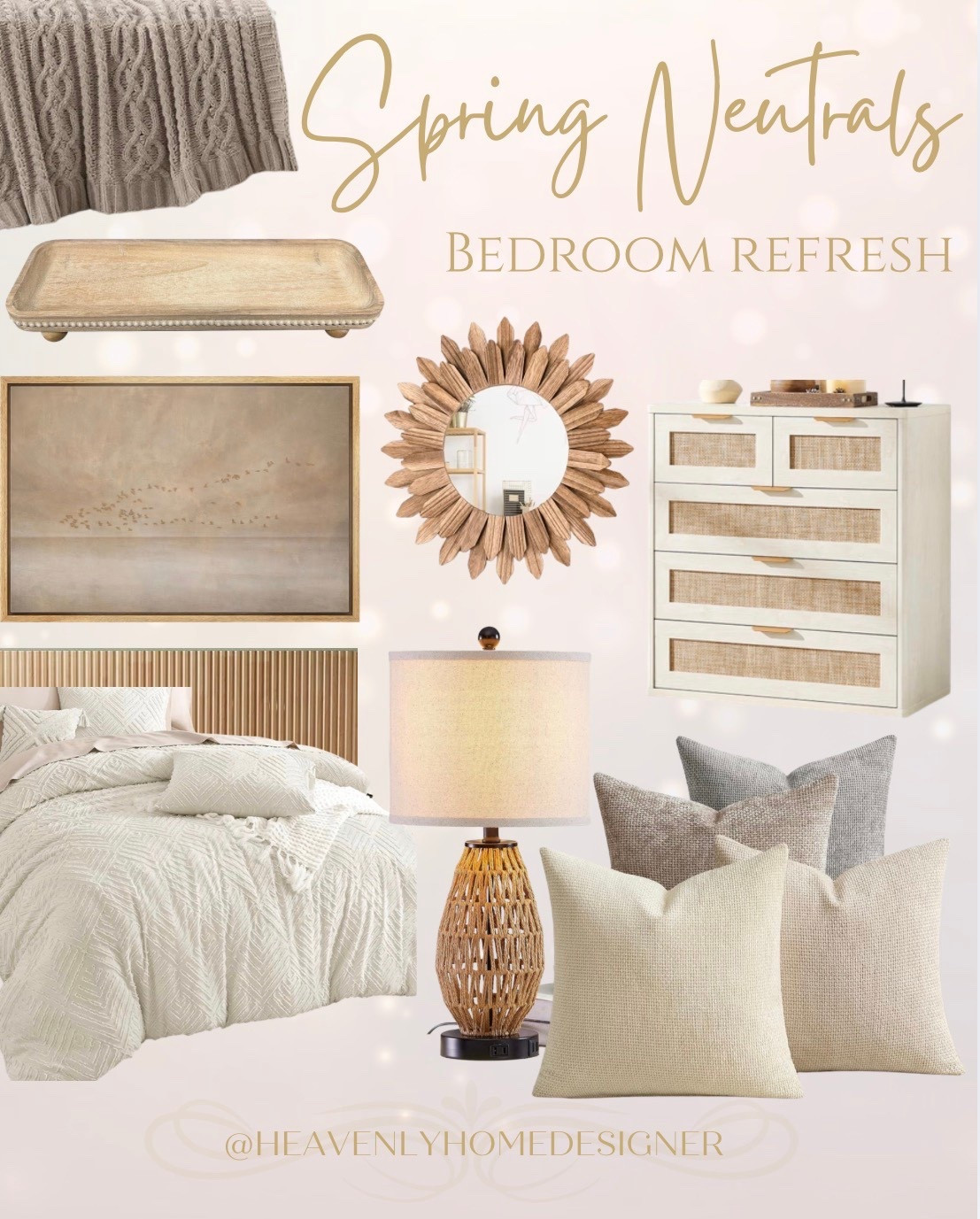 Spring bedroom refresh goals 🌿✨ These neutral Amazon finds are perfect for updating your bedroom this season without breaking the bank! Tap to shop everything linked below 🛒
Which piece is calling your name? 👇

Cable knit throw • wooden beaded tray • abstract framed art • sunburst mirror • rattan lamp • textured duvet set • throw pillow set • white rattan dresser 

spring bedroom • bedroom decor • neutral bedroom • amazon home • amazon finds • bedroom refresh • neutral home decor • cozy bedroom • spring neutrals • amazon must haves • heavenly home designer • affordable home decor • home decor inspo • bedroom inspo • spring decor​​​​​​​​​​​​​​​​

#LTKHome #LTKSeasonal #LTKSaleAlert