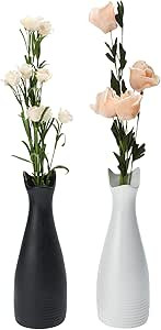 HOMOKUS Cat Vase Set of 2, 2 Pack Ceramic Cat Claw Vase in Shape of Cat Ears, 23.5 x 7.5 x 5cm Ca... | Amazon (US)