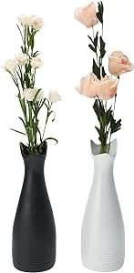 HOMOKUS Cat Vase Set of 2, 2 Pack Ceramic Cat Claw Vase in Shape of Cat Ears, 23.5 x 7.5 x 5cm Ca... | Amazon (US)