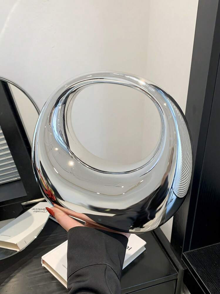 Fashionable Metallic Color Qualitative Clutch Bag With Attributes Of Round Shape,Crescent Moon An... | SHEIN