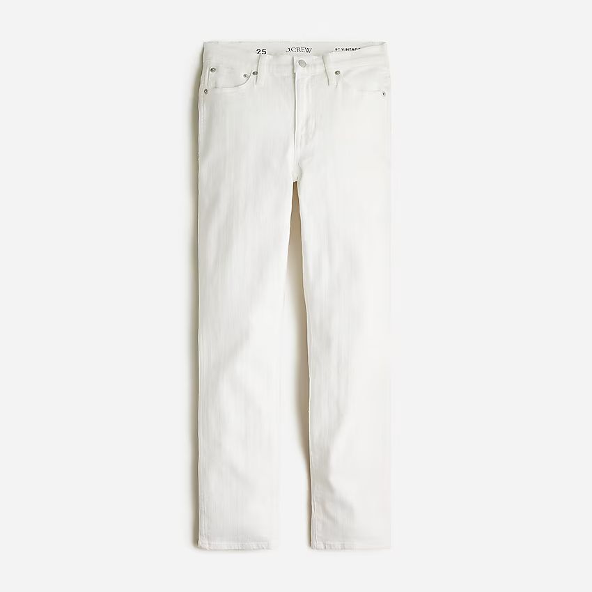 9" vintage slim-straight jean in White wash | J.Crew US