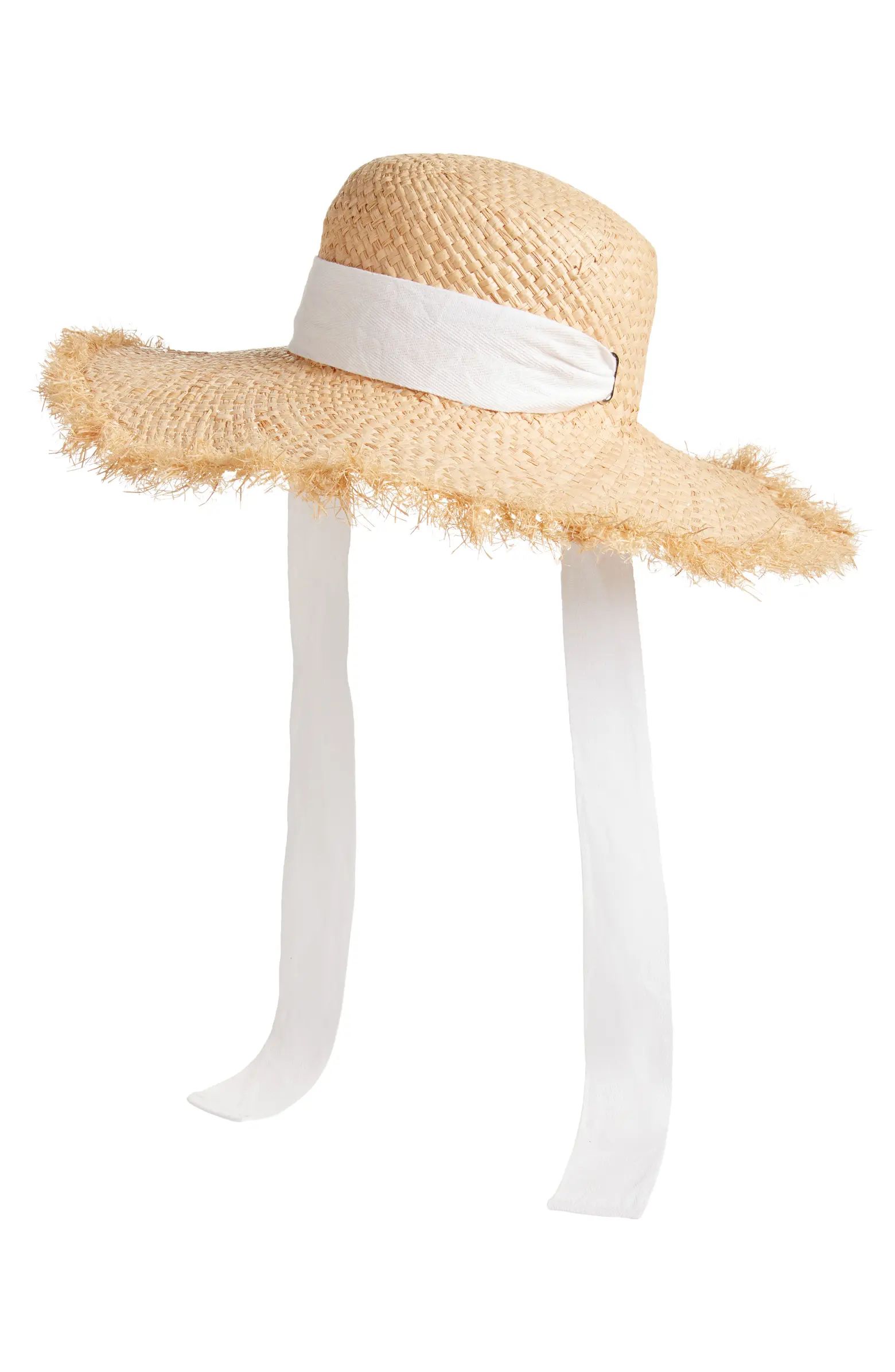 Open Edit Frayed Edge Straw Hat | Nordstrom | Nordstrom