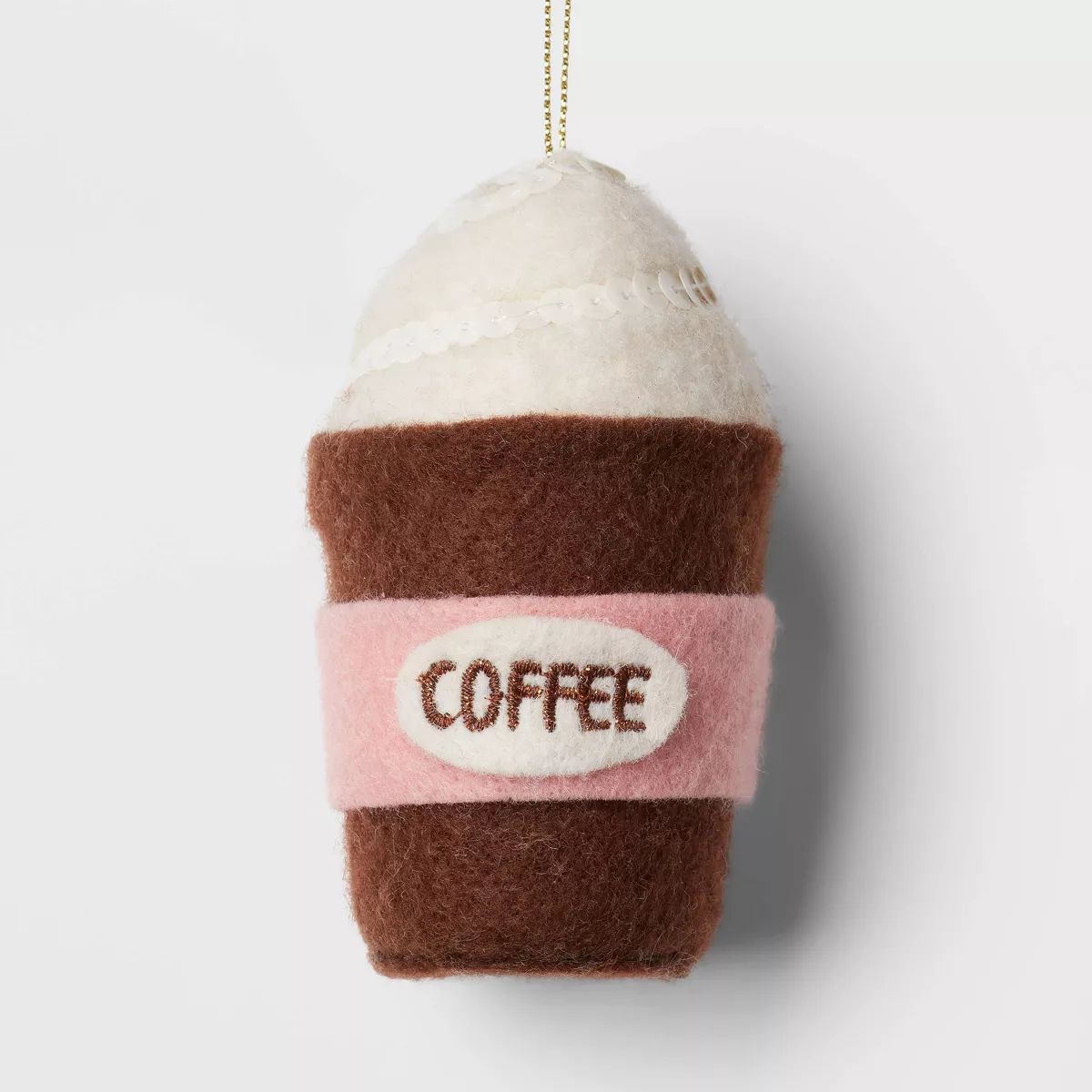 Felt Coffee Christmas Tree Ornament Brown - Wondershop™ | Target