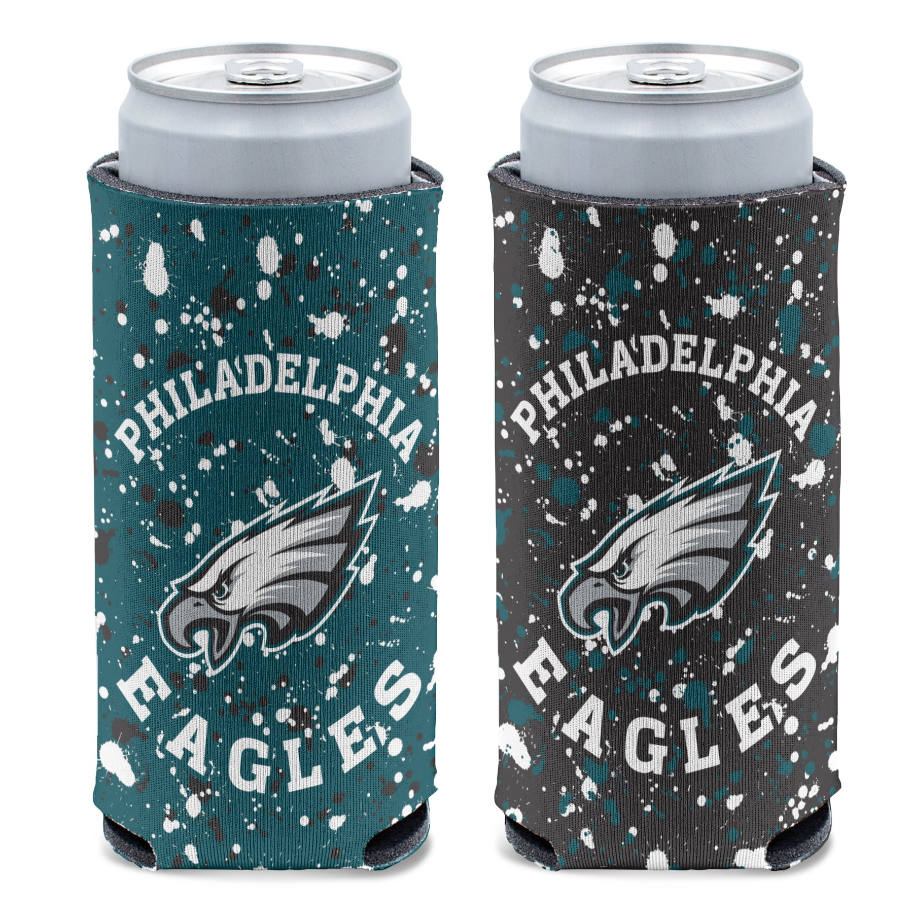 NFL Philadelphia Eagles Team Splatter 12oz Slim Can Cooler, Collapsible | Walmart (US)