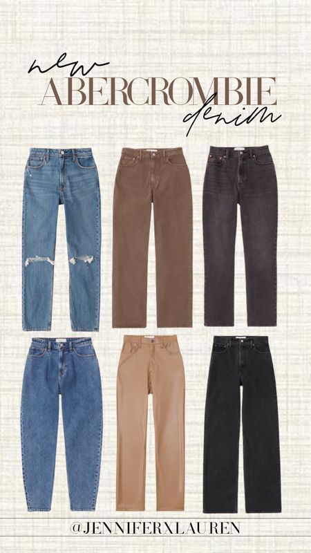 Denim at Abercrombie

Jeans. Fall and winter outfits. Leather pants. Wide leg jeans. Straight leg jeans  

#LTKSeasonal #LTKstyletip #LTKunder100
