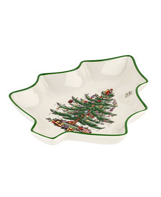 Spode Christmas Tree Tree Shape Dish - Macy's | Macy's