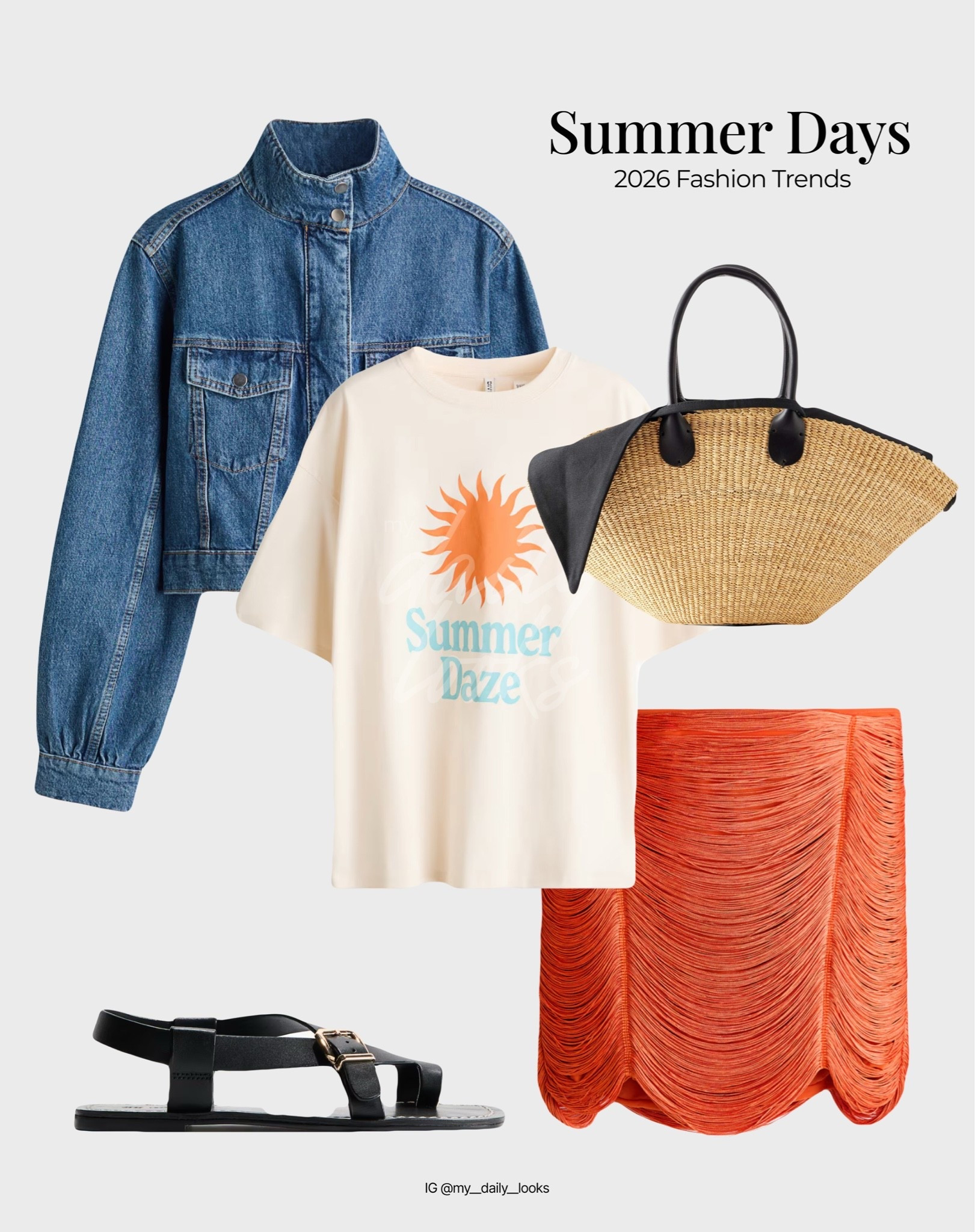 Summer outfit ideas 🧡

Tags: crochet, raffia bag, denim jacket, H&M haul, capsule wardrobe, high street, summer outfits, summer dresses, vacation outfits beach, travel outfits.

#LTKSeasonal #LTKootd

#LTKsummer #LTKstyletip #LTKdatenight