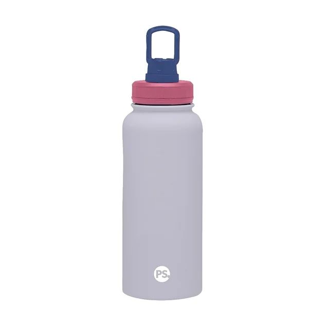 POPSUGAR Stainless Steel Water Bottle, 32oz, Double-wall Insulation, Multi-Color Lavender | Walmart (US)