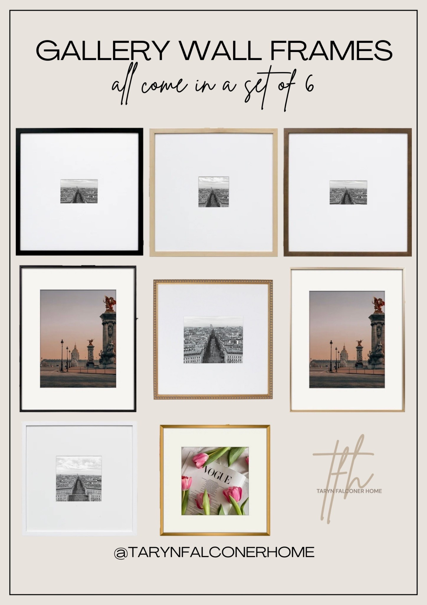 Gallery wall frames👌🏼All come in a set of 6!

#gallerywall #frames #art #artwork #galleryframes 

#LTKHome