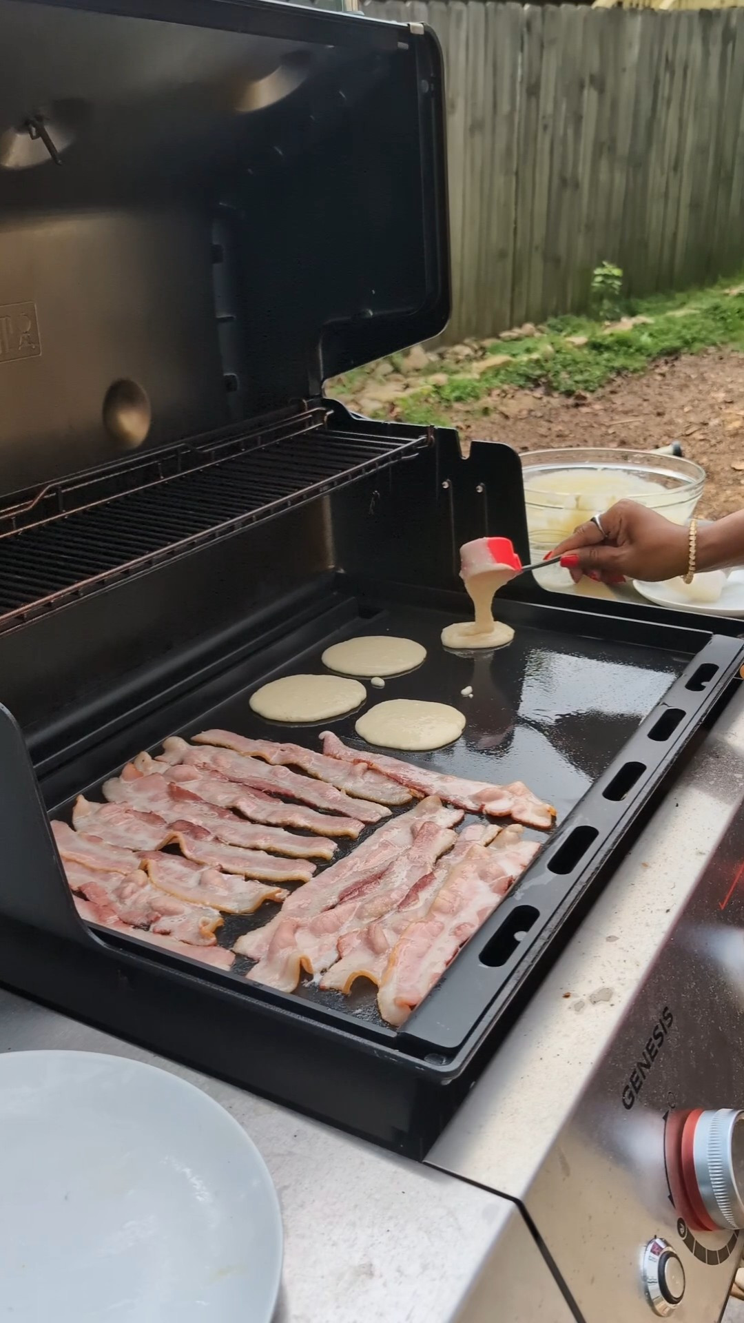 We decided to buy the Weber griddle insert for our Weber Genesis instead of a Blackstone! I think I'm going to like it! 

#LTKHome #LTKFamily