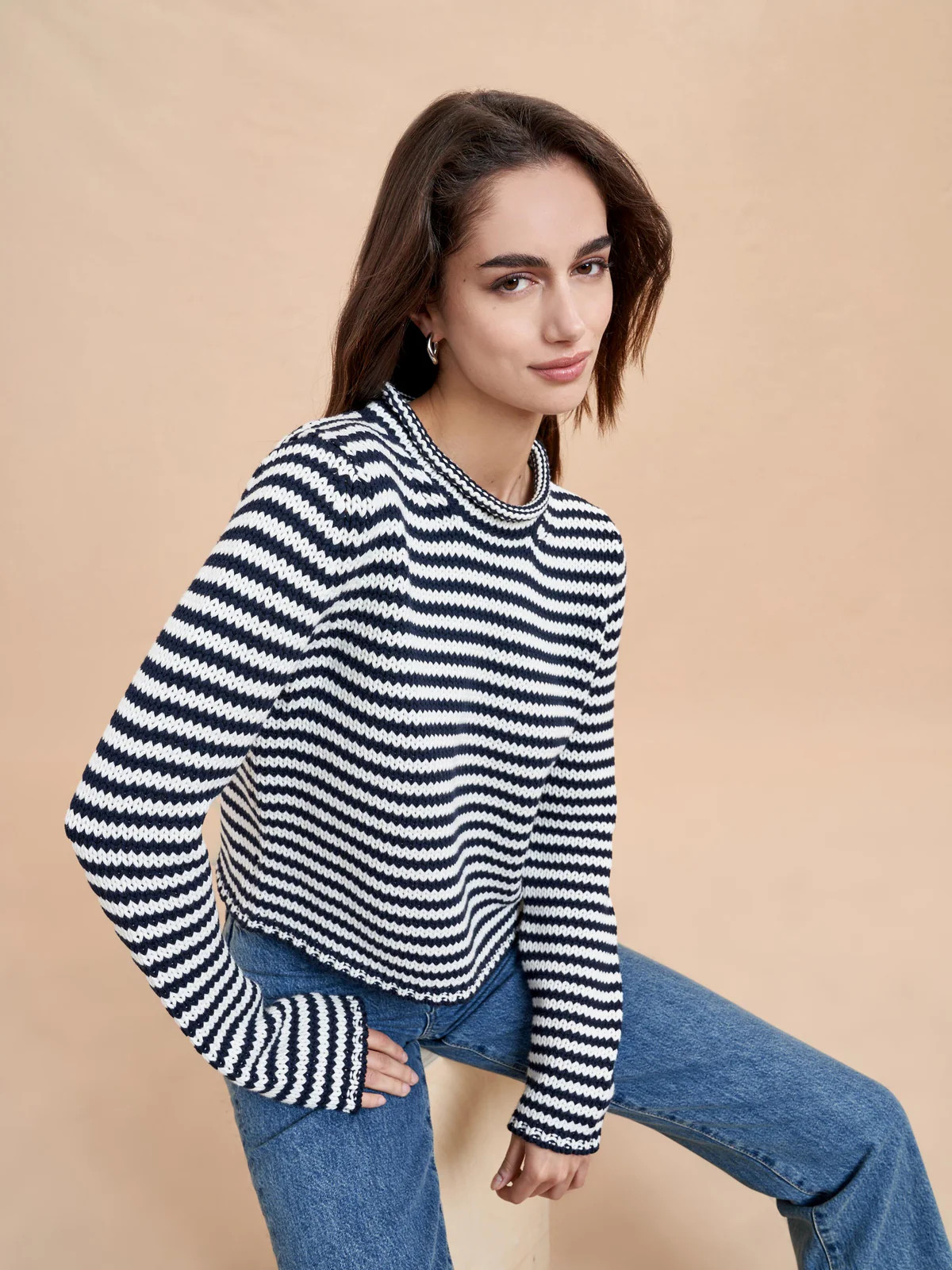 Mini Marina Fine Stripe Sweater | La Ligne