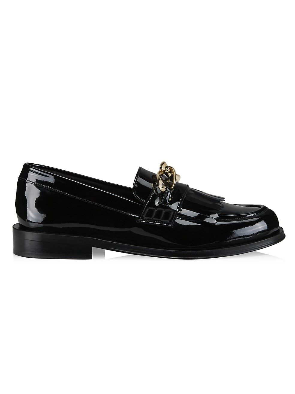 Frame Le Ayana Frill Patent Leather Loafers | Saks Fifth Avenue