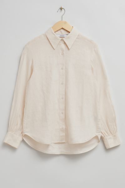 Loose-Fit Linen Shirt | H&M (UK, MY, IN, SG, PH, TW, HK)