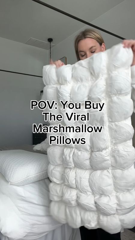 Obsessed with these viral marshmallow pillows! Sooo good and comfy. My daughter wants a set now too 😆

#LTKfamily #LTKfindsunder50 #LTKhome