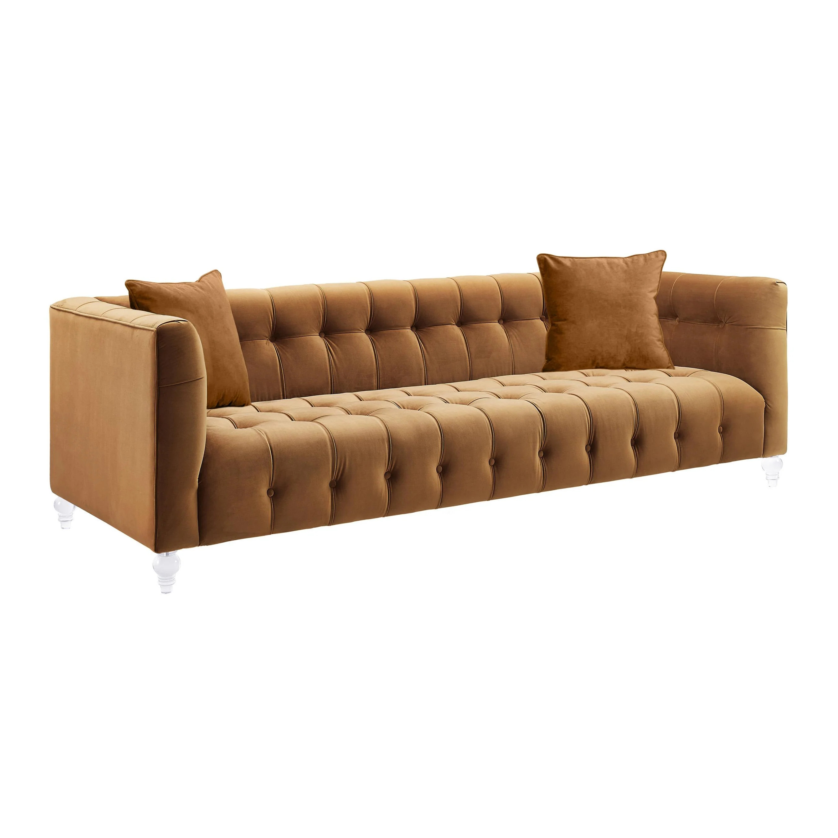 Bea 90.6" Performance Velvet Tufted Sofa | TOV Furniture