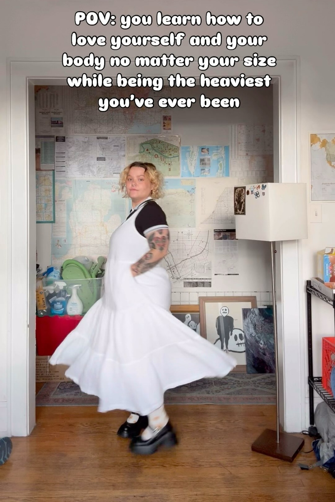 The secret? 

True self love and acceptance are unconditional, not contingent upon how skinny you are or your pant size! 

Loving yourself is about accepting what is in your control, what’s out of your control and what works for you 🧡

I am not religious, I’m not even sure I’m spiritual, but as someone in 12 step I find myself coming back to the serenity prayer:

“God, grant me the serenity to accept the things I cannot change, the courage to change the things I can, and the wisdom to know the difference.” 

Ily 🧚🏻

……

Styling a dress and t shirt, thrifting, plus-size style inspo, fall outfit inspo, fall fashion, Pinterest inspired, black and white fit, midsize girlies

#bodypositivity #plussizestyle #midsizestyle #plussizefashion #thrifting #grwm #size14 #selfacceptance