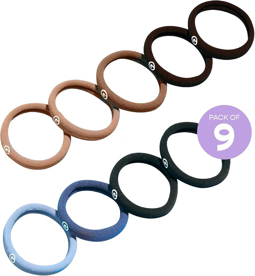 Gimme Beauty - Any Fit No Damage Hair Ties - Neutrals - Seamless Microfiber Hair Elastic - Hair A... | Amazon (US)