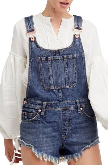 Women's Free People Summer Babe Short Overalls | Nordstrom
