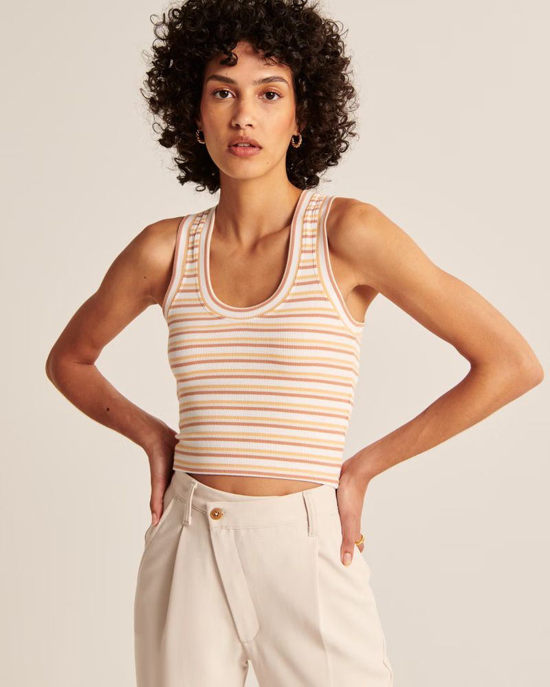 Essential Scoopneck Tank | Abercrombie & Fitch (US)