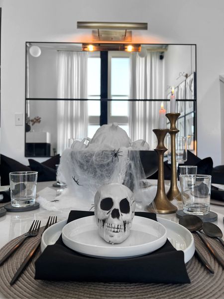Modern table setting • Halloween

#LTKSeasonal #LTKHalloween #LTKstyletip